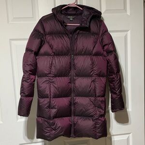 Eddie Bauer Women's Deep Purple Puffer Coat